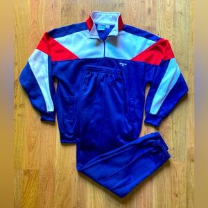 Spalding The Sport Active Company Men’s Jogging Outfit Pants & Zip Up XL VTG